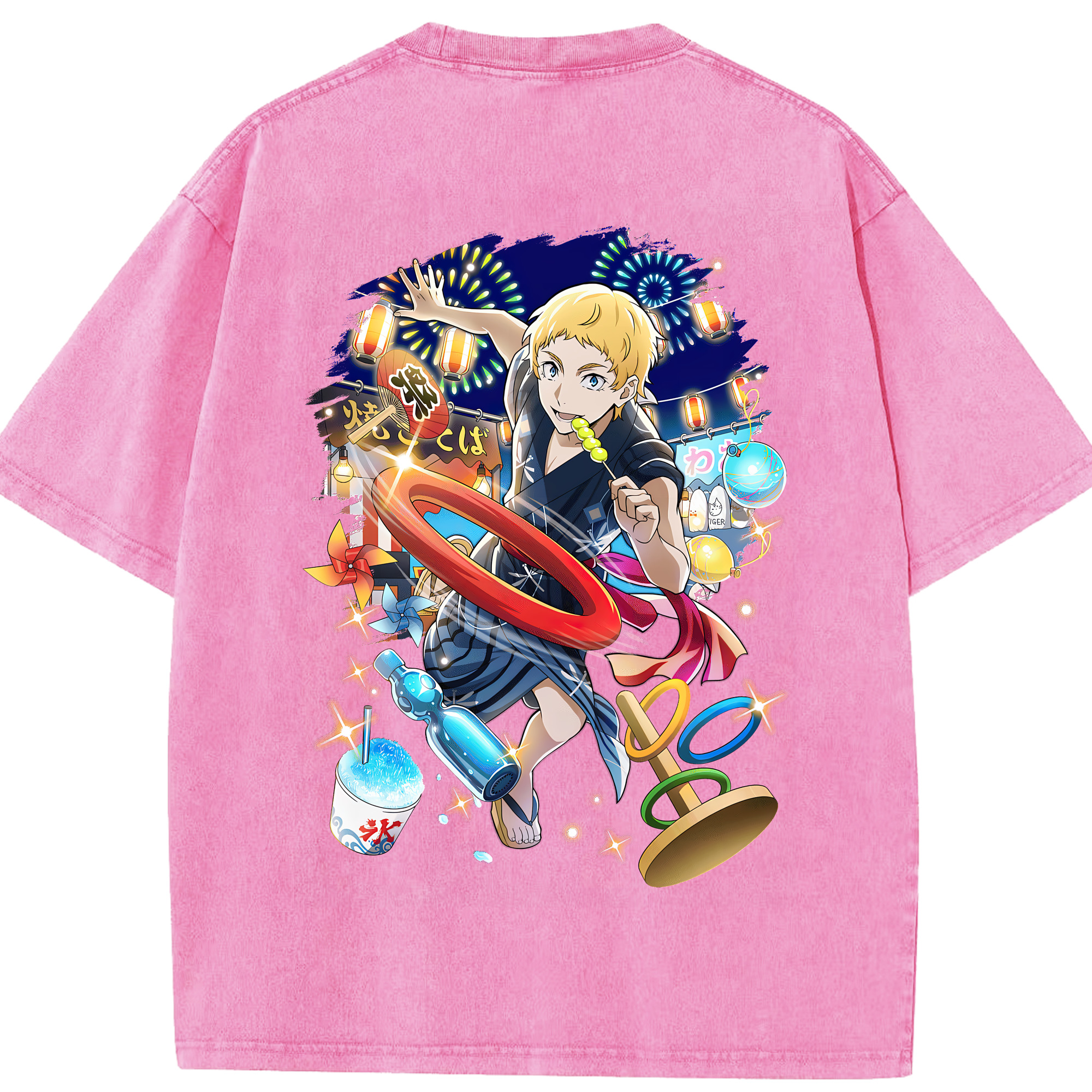 （画像用） 文豪ストレイドッグス Bungo Stray Dogs 綿100% ヴィンテージ風 半袖Tシャツ（背面プリント）
